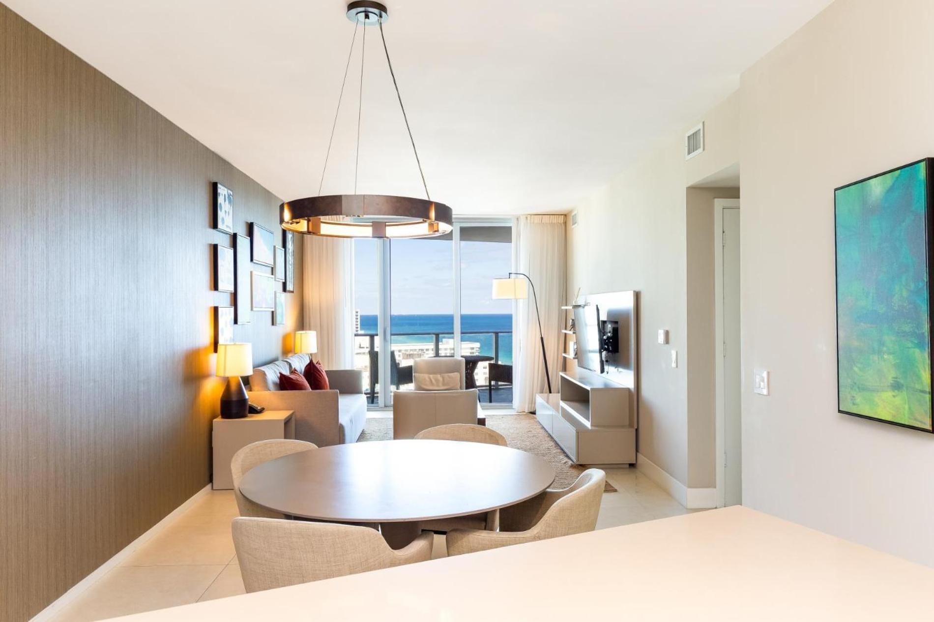 Ocean View 1 Bed On The Beach 19Th Floor Hollywood Hallandale Beach Luaran gambar