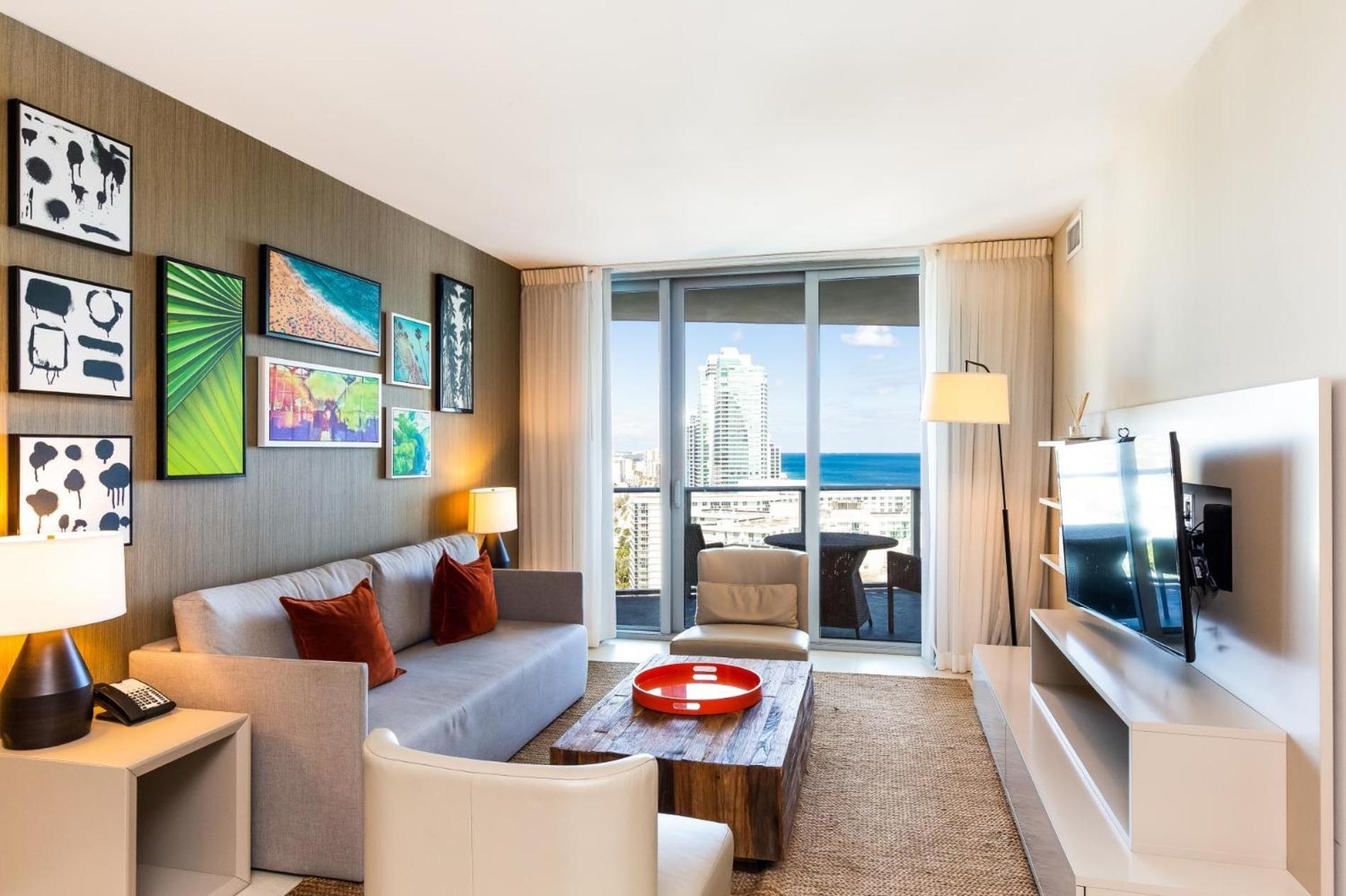Ocean View 1 Bed On The Beach 19Th Floor Hollywood Hallandale Beach Luaran gambar