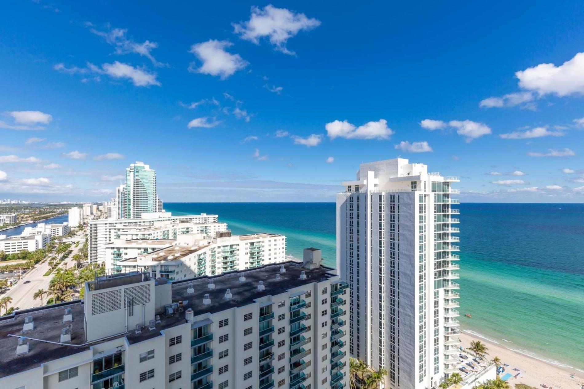 Ocean View 1 Bed On The Beach 19Th Floor Hollywood Hallandale Beach Luaran gambar