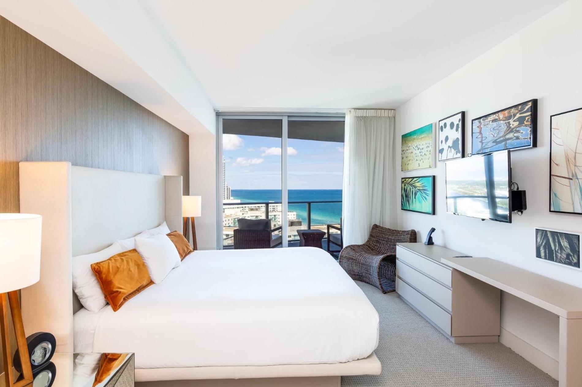 Ocean View 1 Bed On The Beach 19Th Floor Hollywood Hallandale Beach Luaran gambar